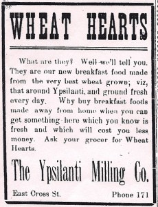 advertisement for Wheat Hearts