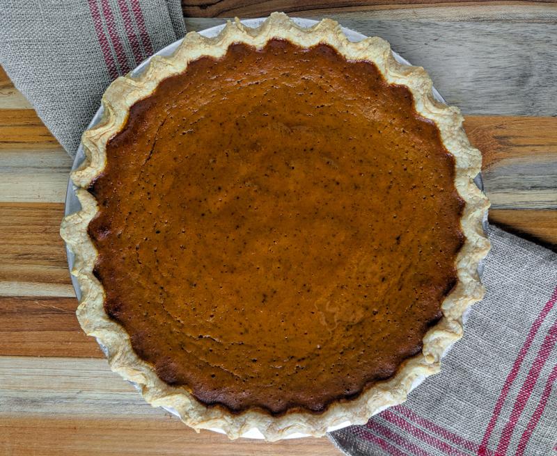 whole pumpkin pie